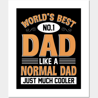 World's Best Numnber 1 Dad Tshirt Posters and Art